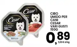 Interspar Cibo umido per cani Cesar vari gusti offerta