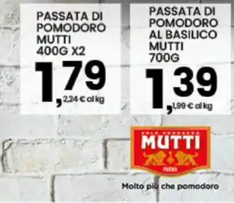 Interspar Passata di pomodoro Mutti offerta