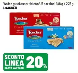 Iper La Grande Wafer gusti assortiti Loacker offerta