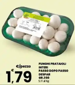 Despar Sicilia Funghi prataioli interi passo dopo passo offerta