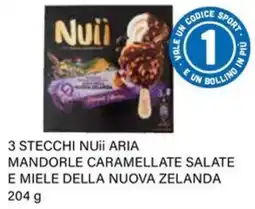 Il Gigante 3 Stecchi Nuìi Aria Mandorle Caramellate Salate e Miele della Nuova Zelanda offerta