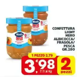 Despar Sicilia Confettura light Hero albicocca/fragola/pesca offerta