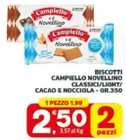 Despar Sicilia Biscotti Campiello Novellino offerta