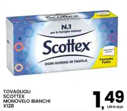 Interspar Tovaglioli Scottex monoveло bianchi offerta