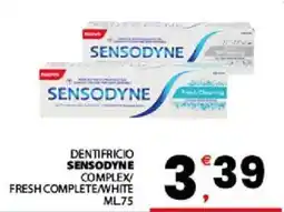 Despar Sicilia Dentifricio Sensodyne Complex/Fresh Complete/White offerta