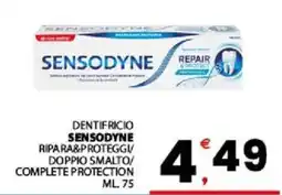 Despar Sicilia Dentifricio Sensodyne Ripara&Proteggi/ Doppio Smalto/ Complete Protection offerta
