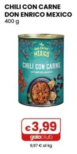 Gala Supermercati Chili con carne Don Enrico Mexico offerta