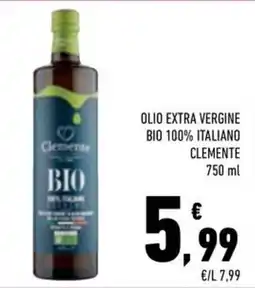 Conad Margherita Olio extra vergine bio 100% italiano Clemente offerta