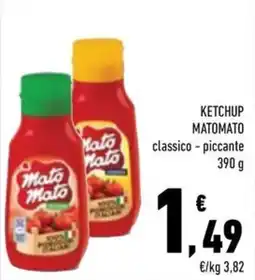 Conad Margherita Ketchup Matomato classico - piccante offerta