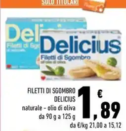 Conad Margherita Filetti di sgombro Delicius offerta