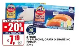 Il Gigante 2 Fiori di Salmone, Orata o Branzino Findus offerta