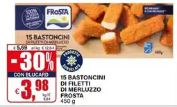 Il Gigante 15 bastoncini di filetti di merluzzo frosta offerta