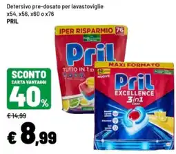 Iper La Grande Pril detergente per lavastoviglie offerta