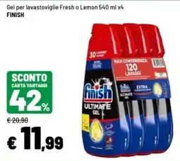 Iper La Grande Gel per lavastoviglie Finish offerta