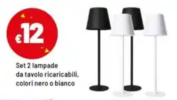 Iper La Grande Set 2 lampade da tavolo offerta