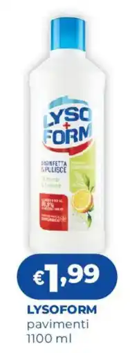 Acqua & Sapone Lysoform pavimenti offerta