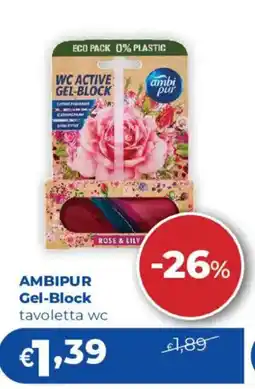 Acqua & Sapone Ambipur Gel-Block tavoletta wc offerta