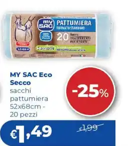 Acqua & Sapone MY SAC Eco Secco sacchi pattumiera offerta
