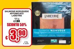 Il Gigante Salmone norvegese affumicato Labeyrie offerta