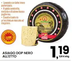 Interspar Asiago Dop Nero all'etto offerta