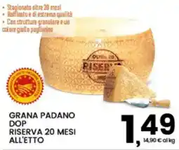 Interspar Grana Padano Dop Riserva 20 Mesi all'etto offerta