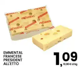 Interspar Emmenthal francese President offerta