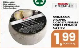 Interspar Formaggio di capra a crosta fiorita Despar Premium offerta