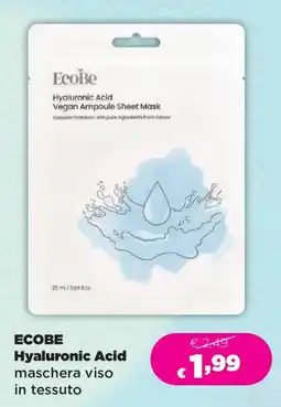 Acqua & Sapone EcoBe Hyaluronic Acid maschera viso in tessuto offerta