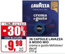 Il Gigante Lavazza capsule a modo mio offerta