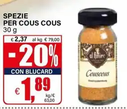 Il Gigante Spezie per cous cous al Amier offerta