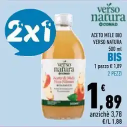 Conad Superstore Aceto di Mele Verso Natura offerta