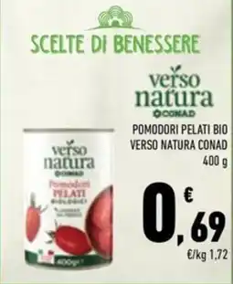 Conad Superstore Pomodori pelati bio verso natura offerta
