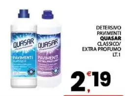 Despar Sicilia Detersivo pavimenti Quasar offerta