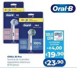 Acqua & Sapone Oral-B Pro testine di ricambio spazzolino elettrico offerta
