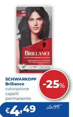 Acqua & Sapone Schwarkopf Brillance colorazione capelli permanente offerta