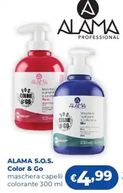 Acqua & Sapone ALAMA S.O.S. Color & Go maschera capelli colorante offerta