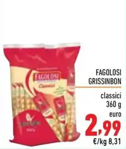Maxi Supermercati Fagolosi grissinbon classici offerta