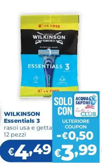 Acqua & Sapone Wilkinson Essentials 3 offerta
