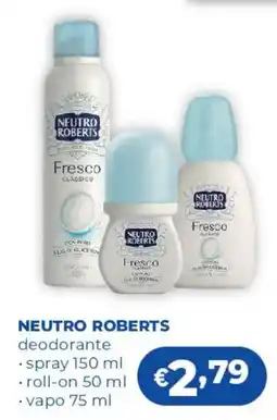 Acqua & Sapone Neutro Roberts deodorante offerta