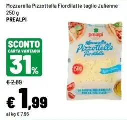 Iper La Grande Mozzarella Pizzottella Fiordilatte Prealpi offerta