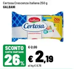 Iper La Grande Certosa Crescenza italiana offerta