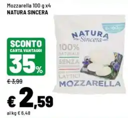 Iper La Grande Mozzarella Natura Sincera offerta