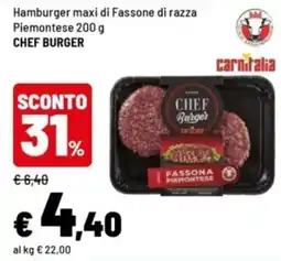 Iper La Grande Hamburger maxi di Fassone di razza Piemontese offerta