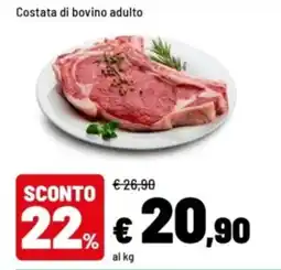 Iper La Grande Costata di bovino adulto offerta