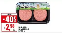 Il Gigante Burger di vitello offerta