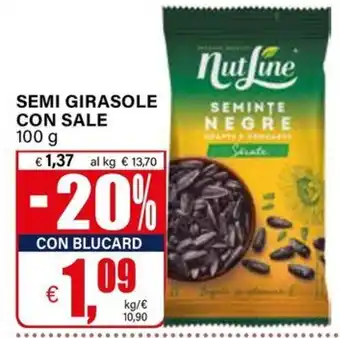 NutLine Semi Girasole con Sale