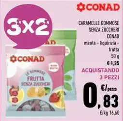 Conad Superstore Caramelle gommose senza zuccheri Conad offerta