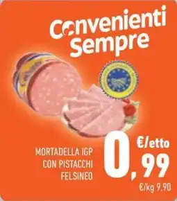 Conad City Mortadella IGP con pistacchi Felsineo offerta
