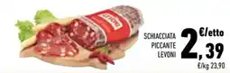 Conad City Schiacciata piccante Levoni offerta