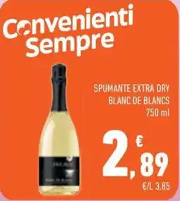Conad City Spumante extra dry blanc de blancs offerta